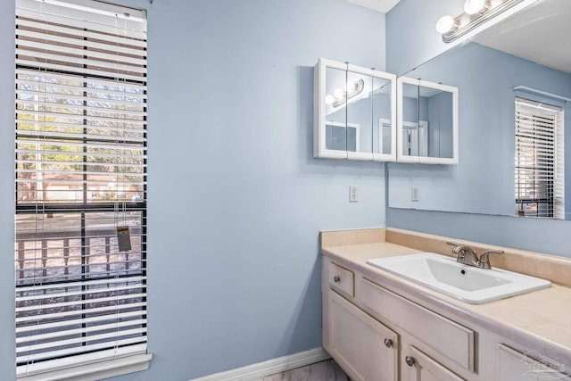 bathroom with vanity