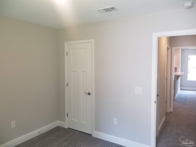 view of carpeted empty room