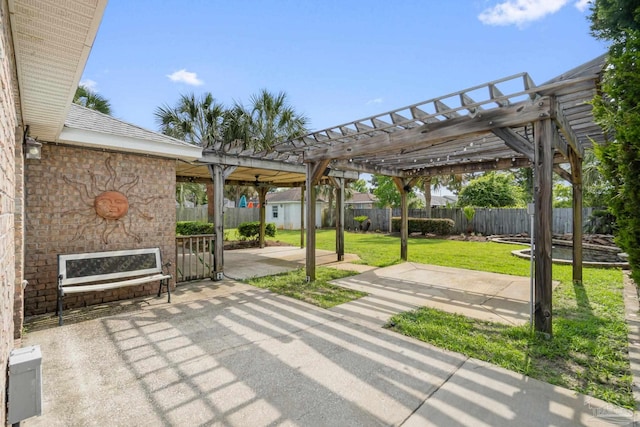 2215 Seascale Ct, Navarre, FL 32566 - view of patio / terrace with a pergola