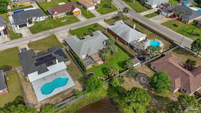 2215 Seascale Ct, Navarre, FL 32566 - aerial perspective of suburban area with a pool