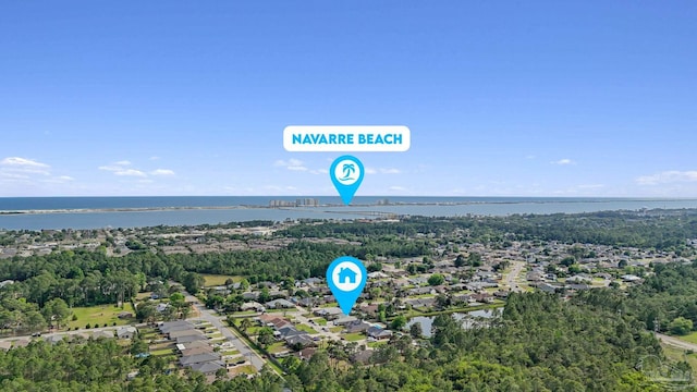 2215 Seascale Ct, Navarre, FL 32566 - aerial view of residential area with a large body of water