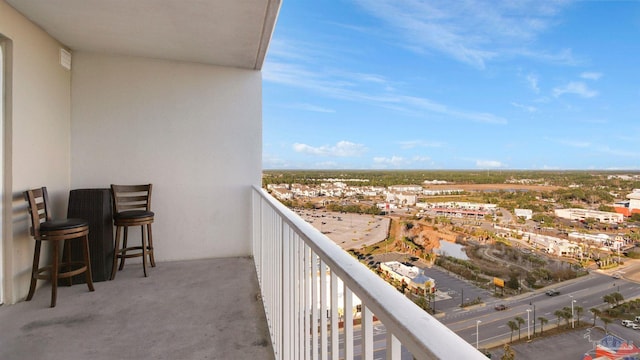 view of balcony