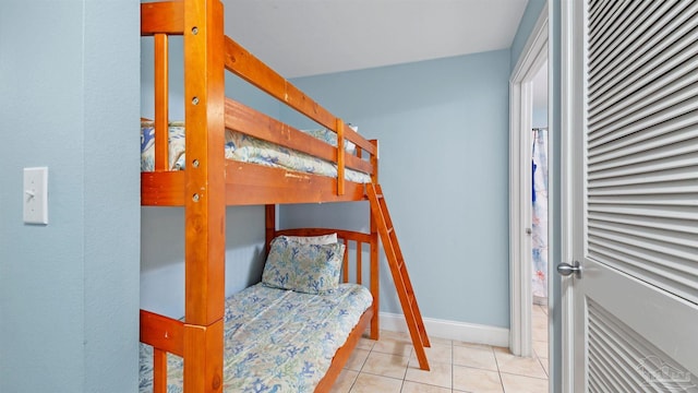 view of tiled bedroom