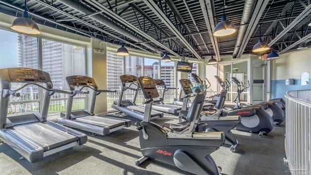 view of exercise room