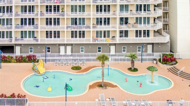 view of pool with a patio area