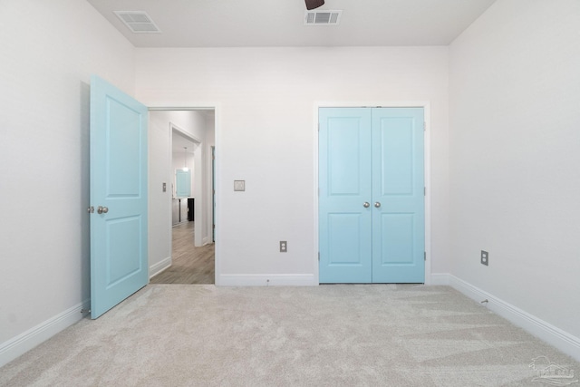2339 Habersham Ln, Cantonment, FL 32533 - unfurnished bedroom featuring baseboards, visible vents, and light colored carpet