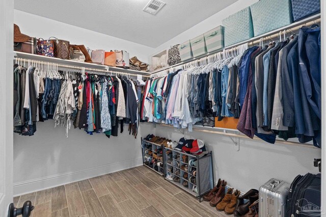 4726 Soundside Dr, Gulf Breeze, FL 32563 - spacious closet with wood finished floors