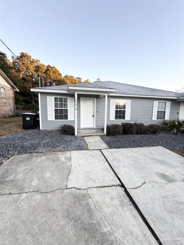 view of ranch-style house