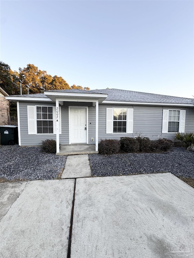 view of ranch-style home