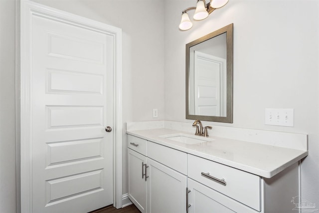 bathroom featuring vanity