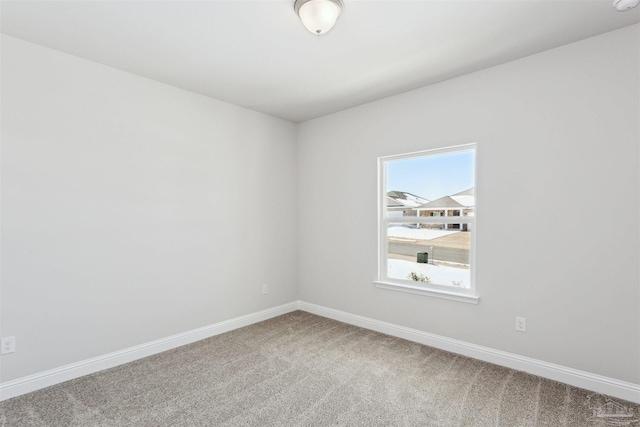 view of carpeted empty room