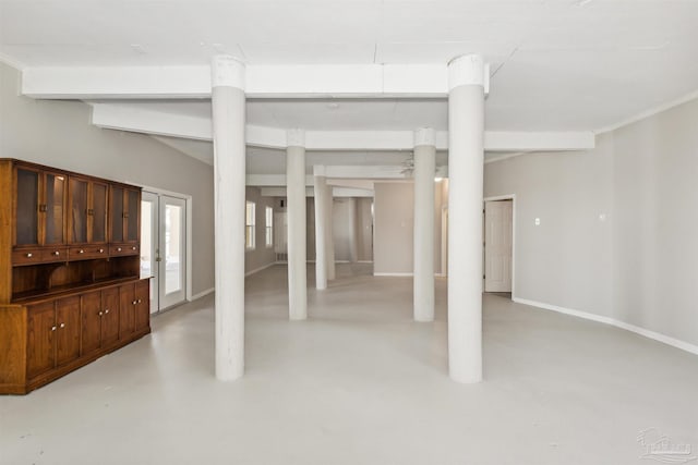 view of basement