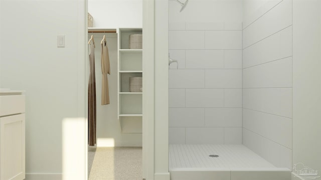 6377 Buckthorn Cir Lot 14E, Pace, FL 32571 - bathroom with a tile shower and baseboards
