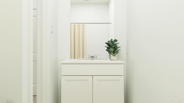 6377 Buckthorn Cir Lot 14E, Pace, FL 32571 - bathroom featuring a shower with curtain and vanity