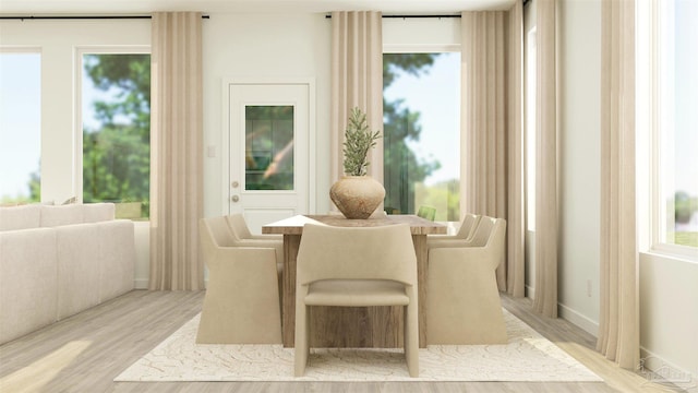 6377 Buckthorn Cir Lot 14E, Pace, FL 32571 - dining area with light wood finished floors and baseboards