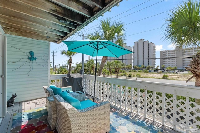 balcony with grilling area