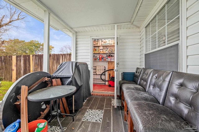 view of sunroom / solarium