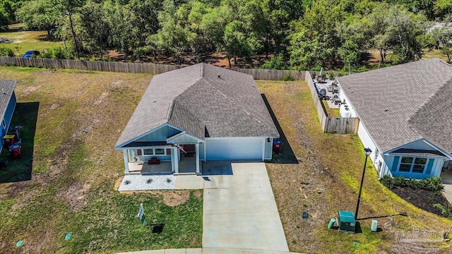 birds eye view of property