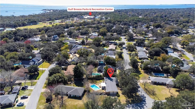 bird's eye view featuring a residential view