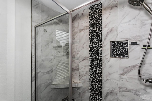 bathroom with walk in shower