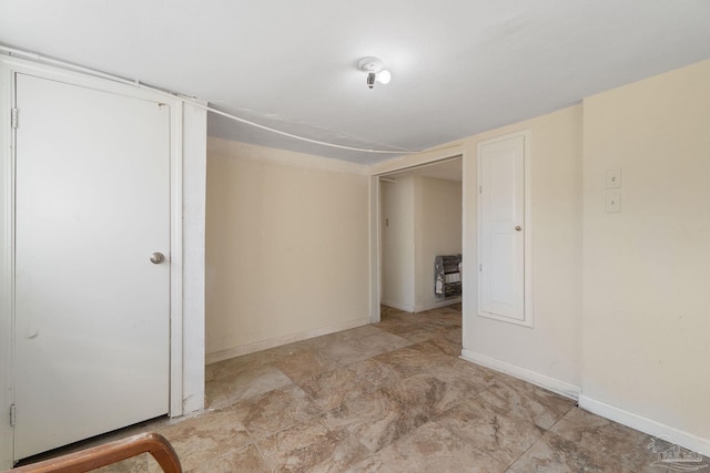 interior space with baseboards