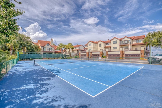 view of tennis court