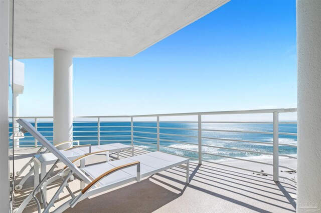 13335 Johnson Beach Rd Unit 1003, Pensacola, FL 32507 - balcony with a water view and a view of the beach