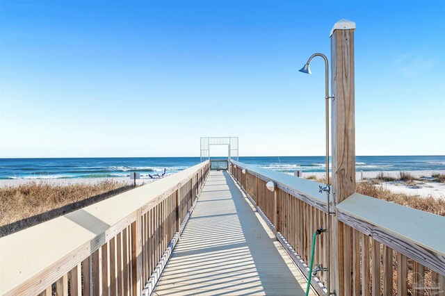 13335 Johnson Beach Rd Unit 1003, Pensacola, FL 32507 - surrounding community with a water view and a view of the beach