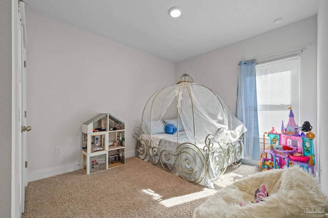 bedroom with carpet flooring