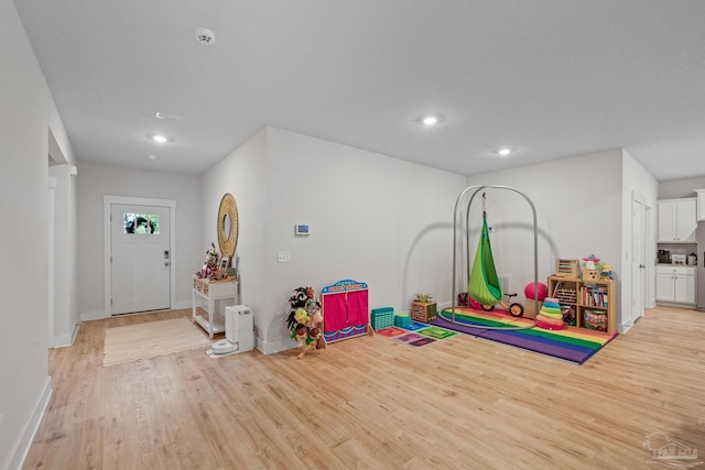 interior space featuring light hardwood / wood-style flooring