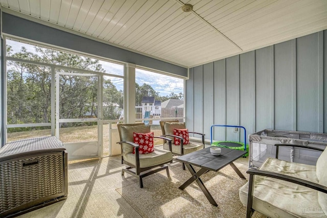 view of sunroom / solarium