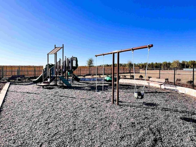 view of jungle gym