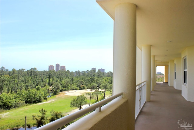 view of balcony