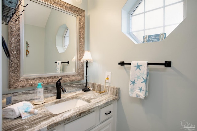 bathroom with vanity