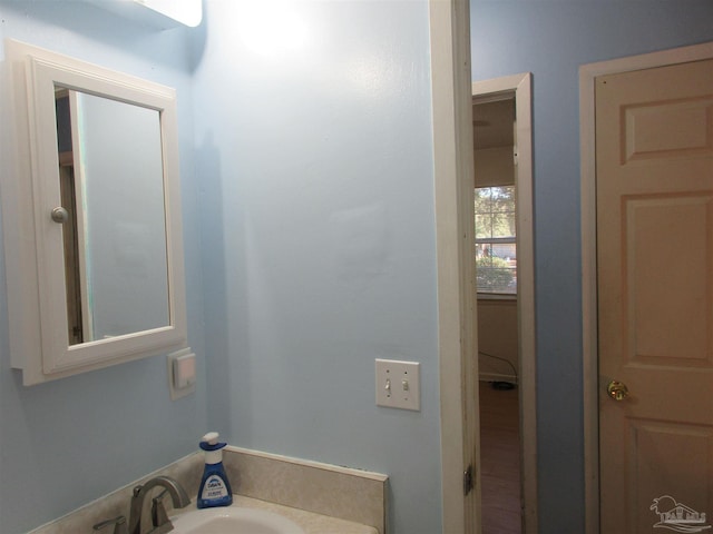 bathroom featuring a sink