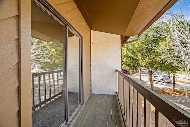 view of balcony