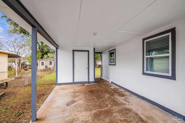 view of patio / terrace with fence