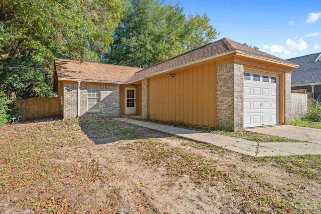 ranch-style house with a garage