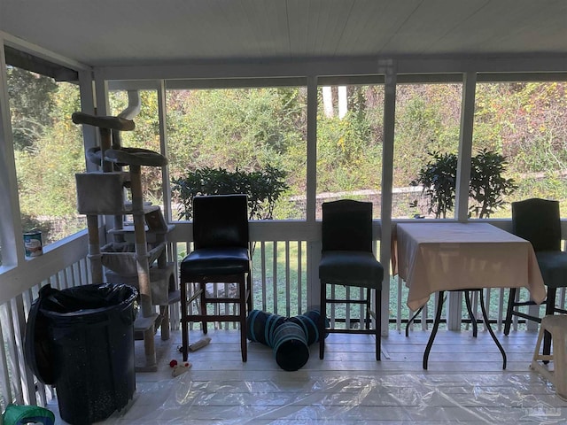 view of sunroom / solarium