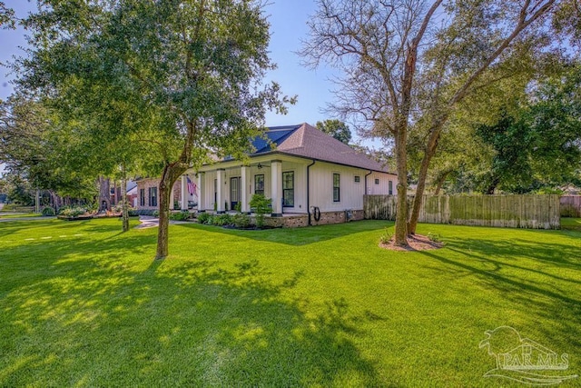 exterior space with fence