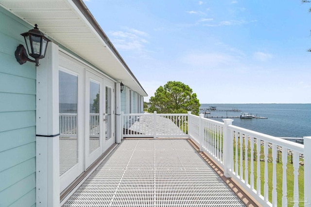 4757 Chinquapin Dr, Gulf Breeze, FL 32563 - balcony with a water view and french doors