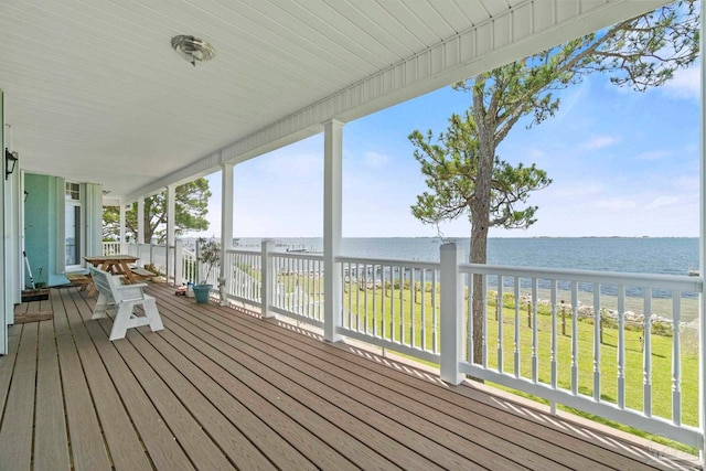 4757 Chinquapin Dr, Gulf Breeze, FL 32563 - deck with view of water and beach and a yard