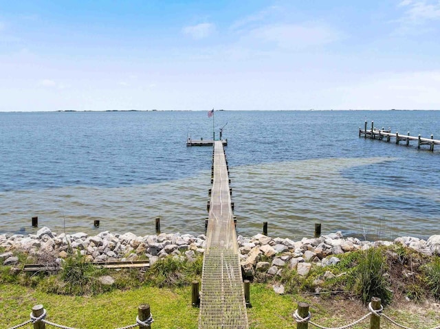 4757 Chinquapin Dr, Gulf Breeze, FL 32563 - dock area featuring a water view