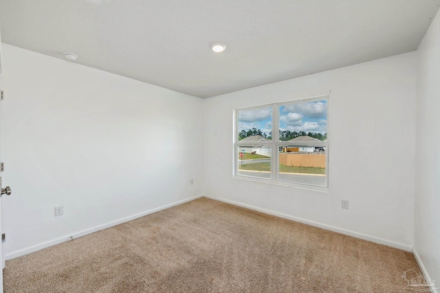 view of carpeted empty room