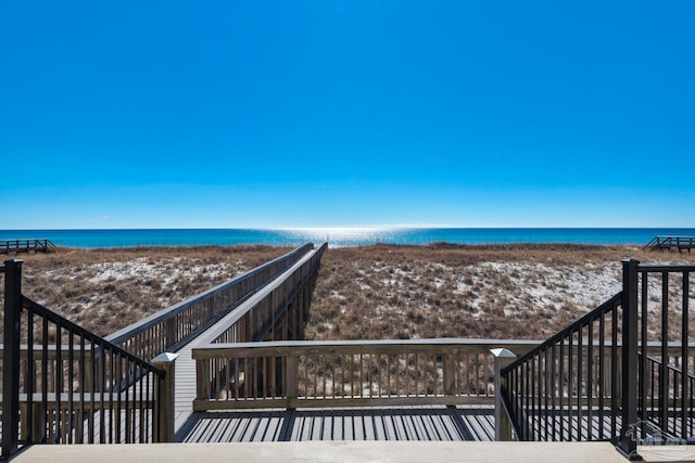 view of property's community featuring a water view