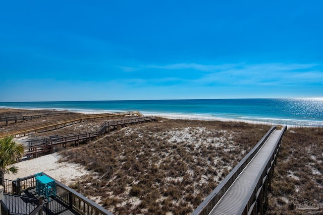 water view featuring a view of the beach