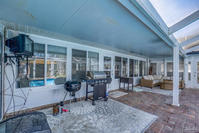 view of sunroom / solarium