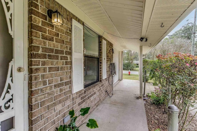 view of patio with covered porch