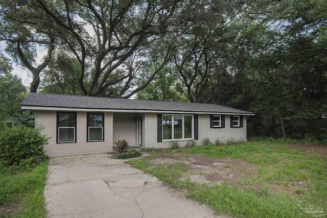 view of ranch-style home