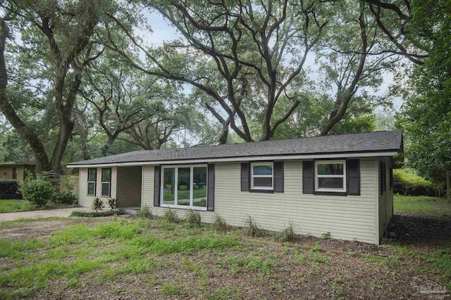 view of ranch-style home